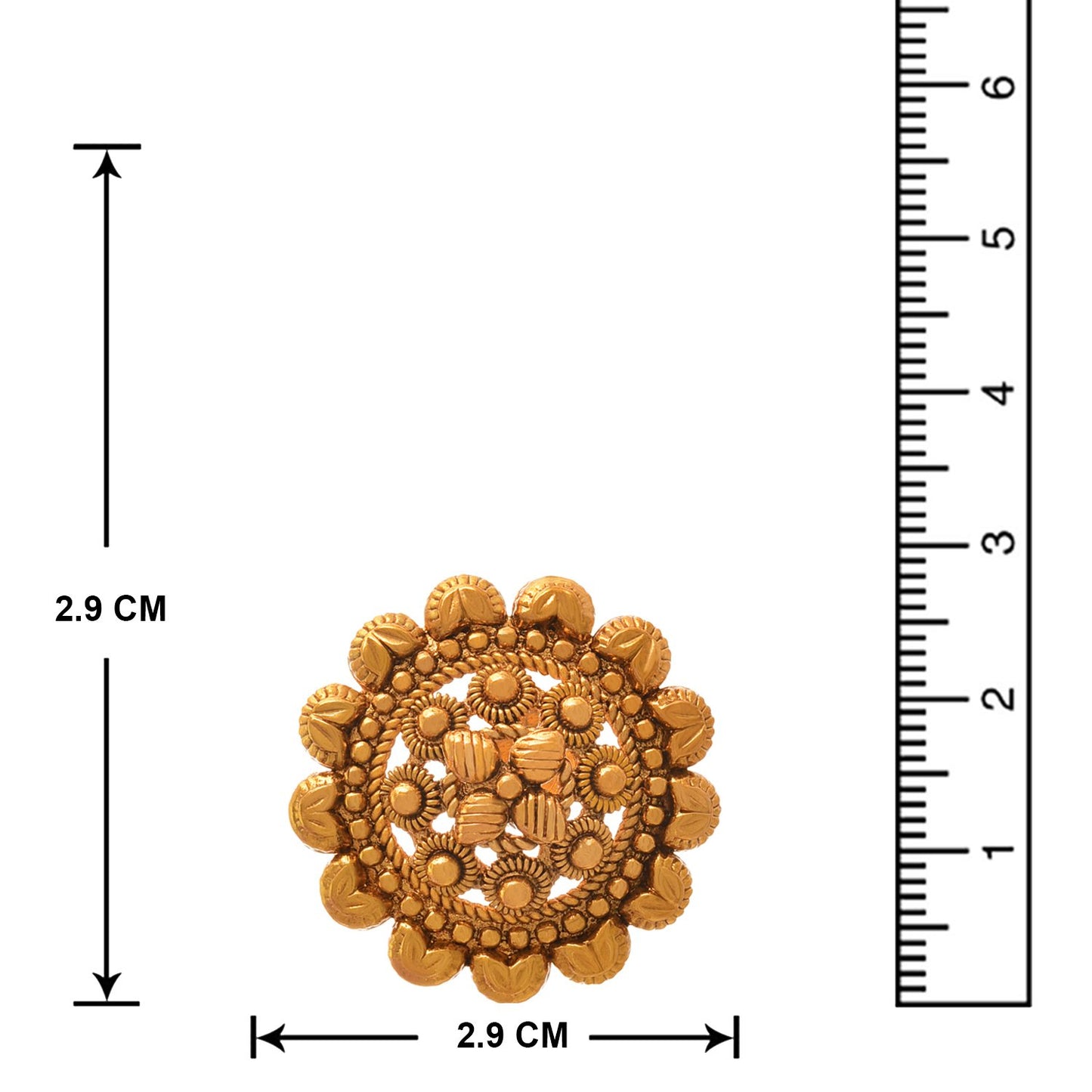 Premium One Gram Gold Studs – Handcrafted Traditional Jewelry