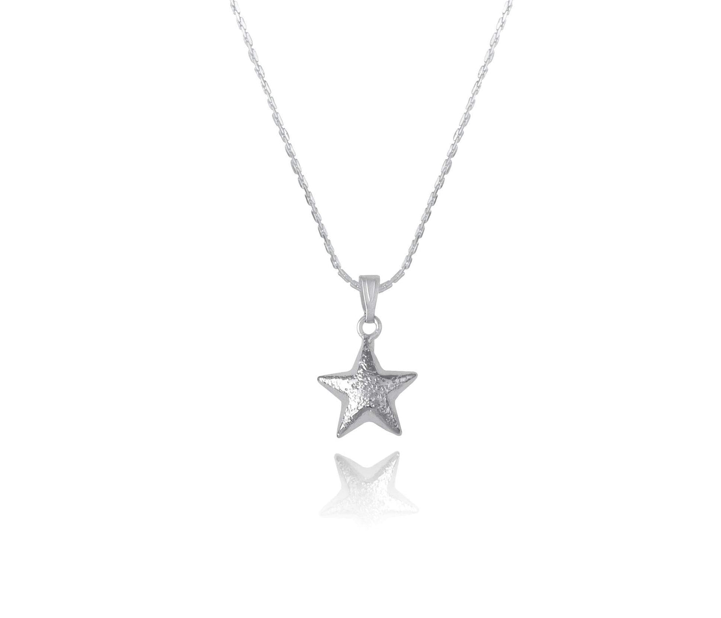 Pendant Collection Silver Plated Star Design Pendant - Love
