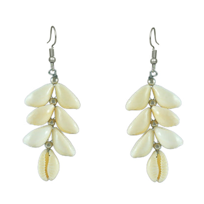 JFL - Jewellery for Less Handcrafted Seashell Necklace, Earrings, Maang Tikka & Kada Combo – Beach-Inspired for Women & Girls-Navratri Spical