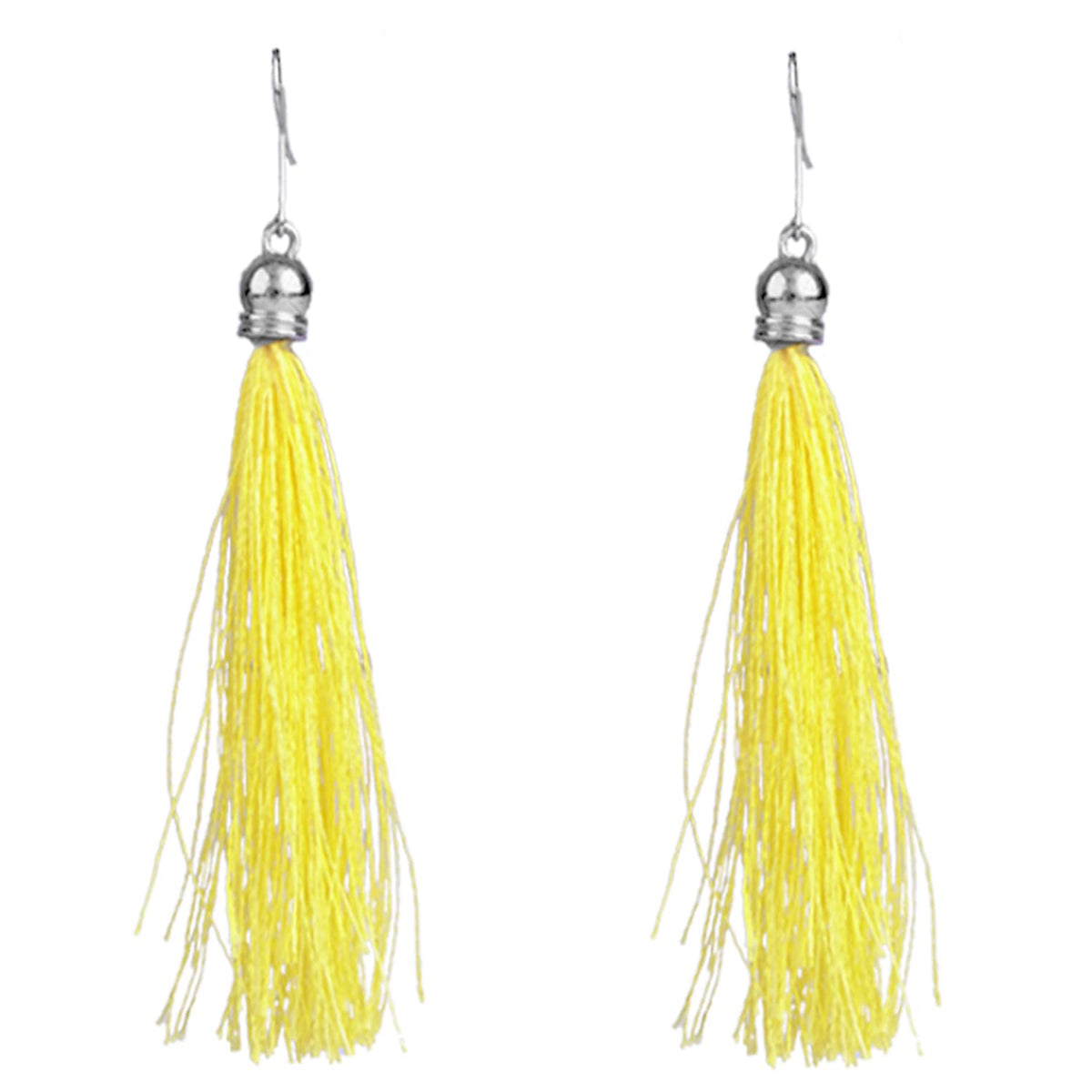 JFL - Jewellery for Less Traditional Fancy Oxidised Silver Plated Multi Colour Tassel With mussels shell Necklace Set For Women And Girls.(Navratri Special)