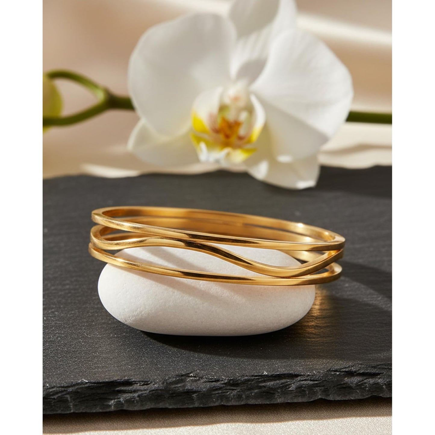 22K Copper With Diamond Religion Bangles , (Gold)