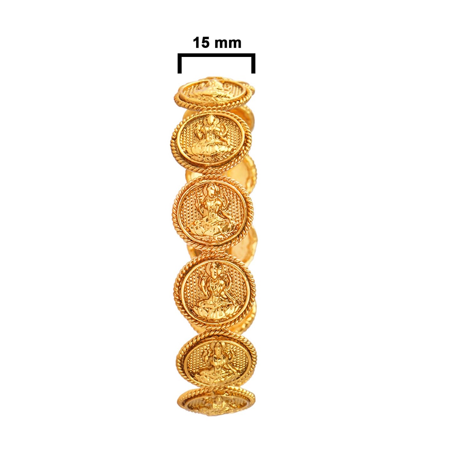 Women'S Magnificent Mahalaxmi Coin Gold Bangles…