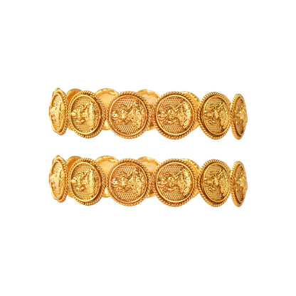 Women'S Magnificent Mahalaxmi Coin Gold Bangles…
