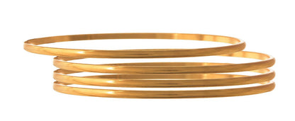 One Gram Gold Plated Bangle Set Golden