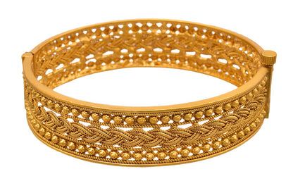 One Gram Gold Plated Openable Kada (2.6 Size)