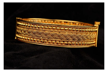 One Gram Gold Plated Openable Kada (2.6 Size)