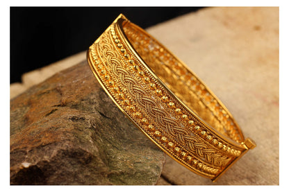 One Gram Gold Plated Openable Kada (2.6 Size)