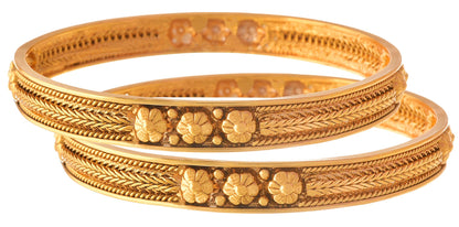 One Gram Gold Plated Bangle Set .