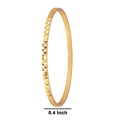 One Gram Gold Plated Cut Work Bangle Set & Women - (Set Of 4)