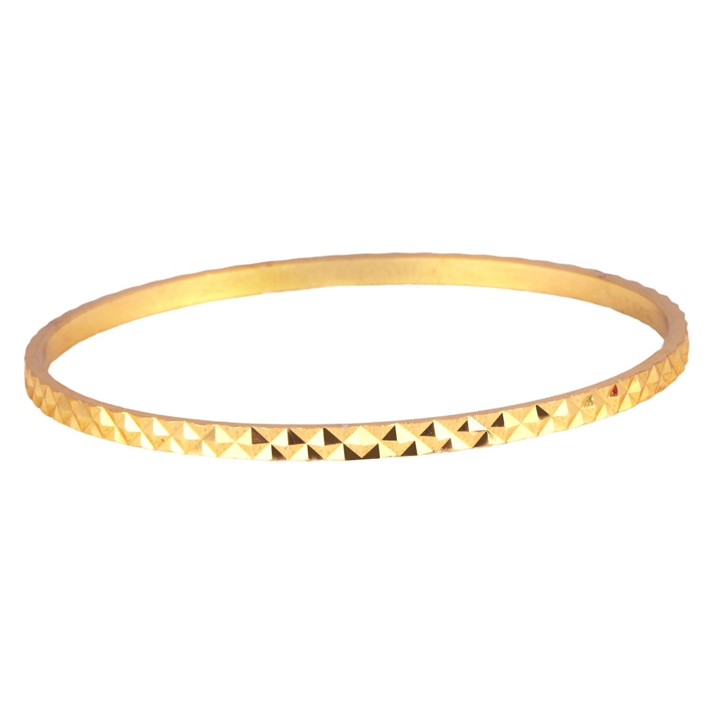 One Gram Gold Plated Cut Work Bangle Set & Women - (Set Of 4)
