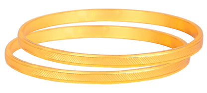 Casual One Gram Gold Plated Bangle Pair (2.2)