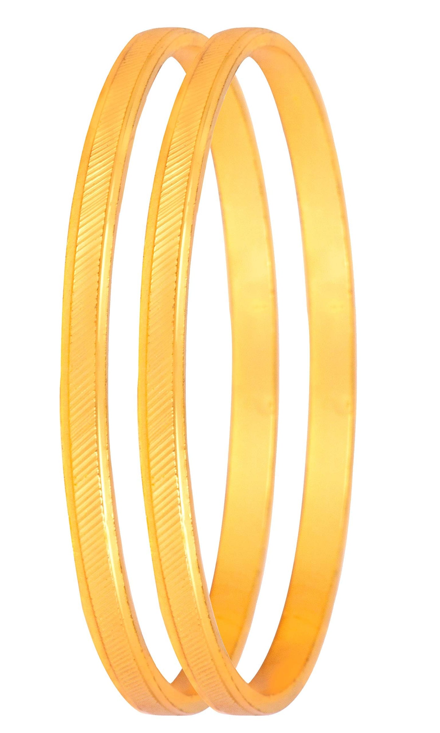 Casual One Gram Gold Plated Bangle Pair (2.2)