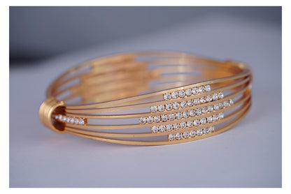 One Gram Gold Plated American Diamond Studded Kada .