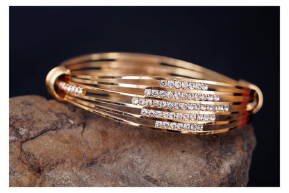 One Gram Gold Plated American Diamond Studded Kada .