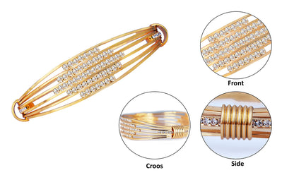 One Gram Gold Plated American Diamond Studded Kada .