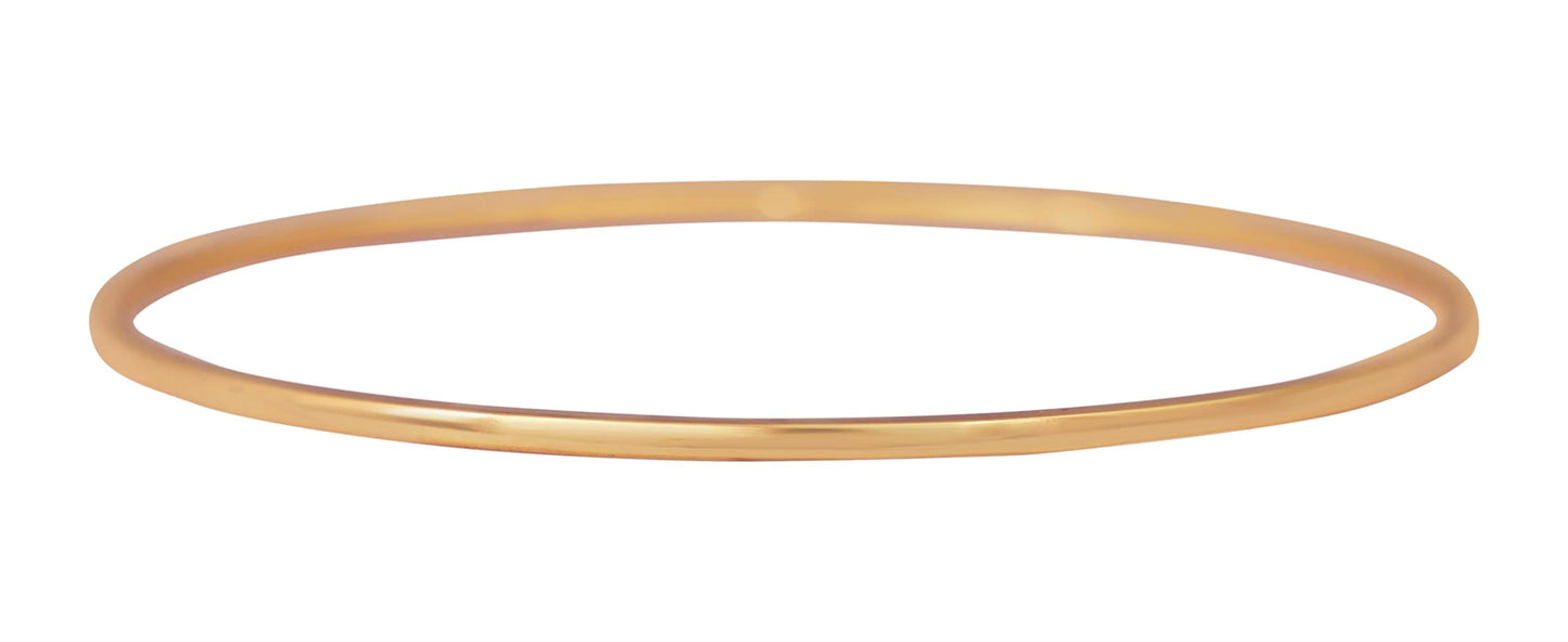 One Gram Micro Gold Plated Bangle Set Gold (Ste Of 4-26)