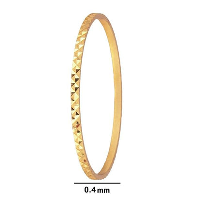 One Gram Gold Plated Cut Work Bangle Set & Women (Set Of 2)