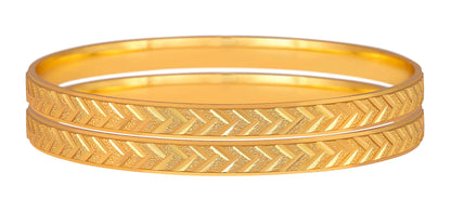 1 Gram Gold Plated Bangle (Set Of 2)