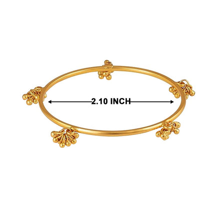 Jwellery For Less Gold Plated Small Ghungaru Set Of 2 Bangle And Women