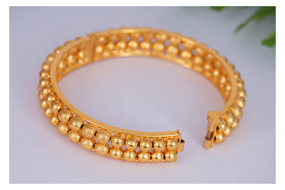 One Gram Micro Gold Plated Golden Beads Openable Kada Temple (24)