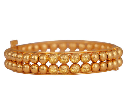 One Gram Micro Gold Plated Golden Beads Openable Kada Temple (24)