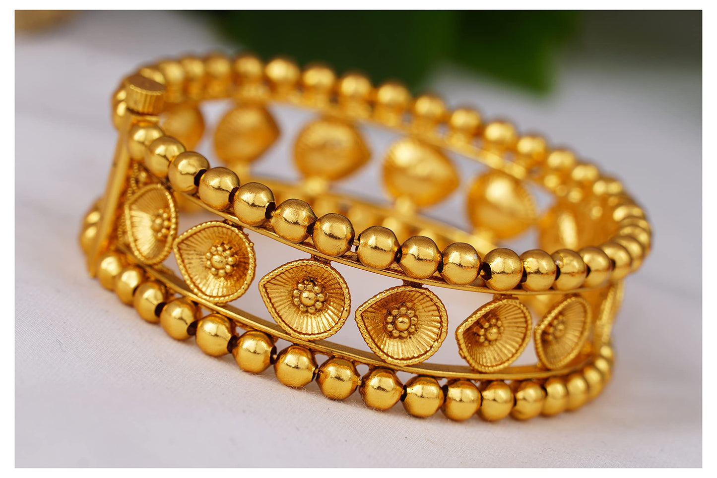 Gold Plated Openable Kada