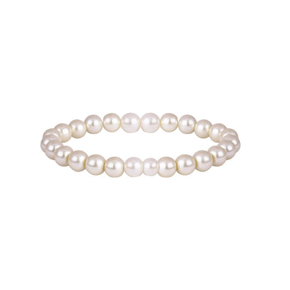 Premium Pearl Bracelet Set – Light Grey, Metallic Blue & Off-White