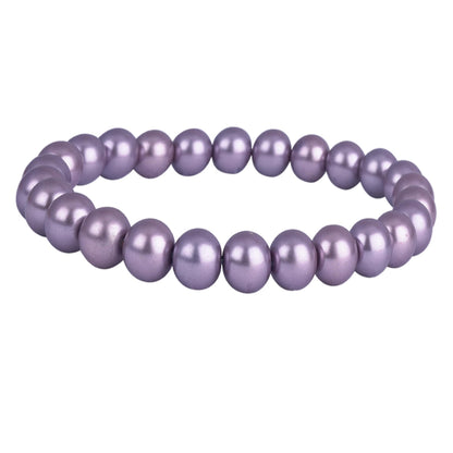 8mm Faux Pearl Stretchable Bracelet Set – 3-Piece Pastel Combo