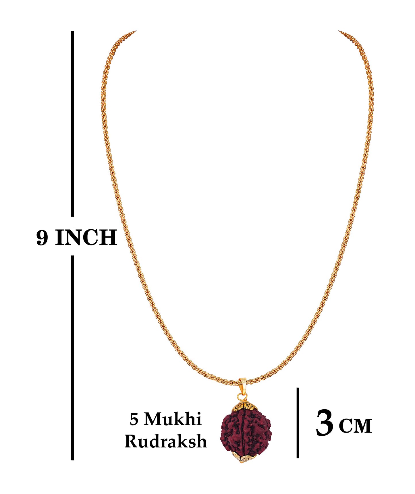 Black Onyx & Rudraksha Bracelet & Pendant Set – Men's Spiritual Combo
