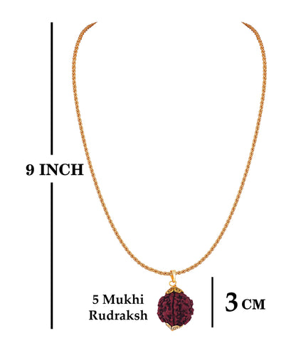 Black Onyx & Rudraksha Bracelet & Pendant Set – Men's Spiritual Combo