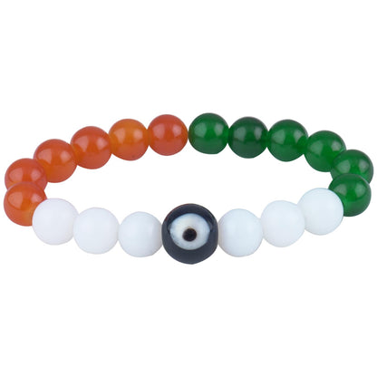 Fancy Tricolour Necklace & Bracelet Set – Independence Day Special