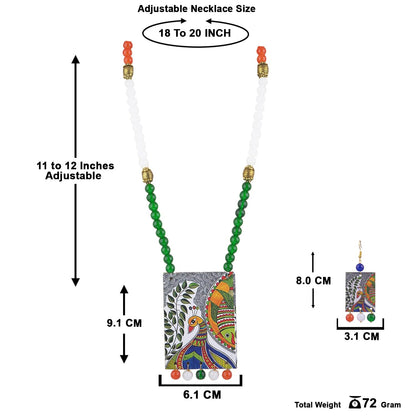 Tri-Colour Necklace & Bracelet Set – Independence Day Special Combo