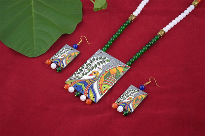 Tri-Colour Necklace & Bracelet Set – Independence Day Special Combo