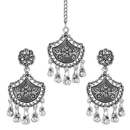 Navratri Oxidised Necklace Set – Multicolor Stone Statement Combo