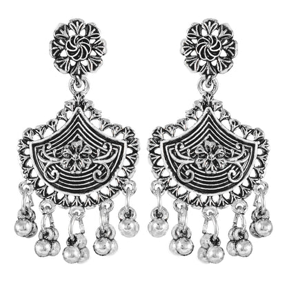 Navratri Oxidised Necklace Set – Multicolor Stone Statement Combo
