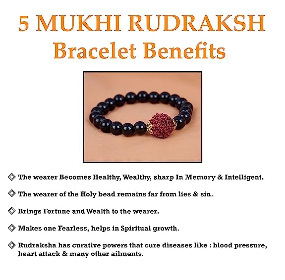 Handmade Combo Panch Mukhi Rudraksh Protection Rakhi Set For Brother Bhaiya With Roli Chawal And Hand Written Greeting Note Of Raksha Bandhan