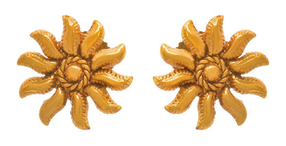 One Gram Gold-Plated Small Stud Earrings – Minimalist Traditional Design