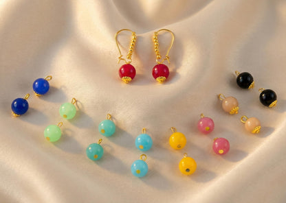 Multicolor Pearl & Gold-Plated Earring Set – 9-Pair Variety Pack
