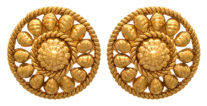 One Gram Gold Plated Stud Earrings – Traditional Ethnic Design