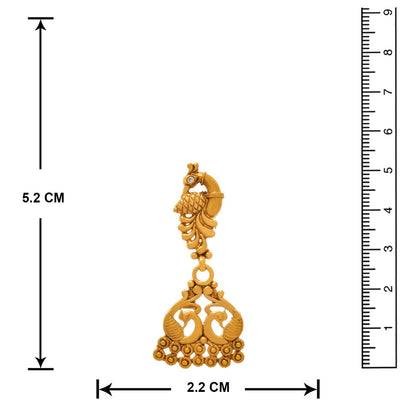 One Gram Gold Plated Mangalsutra Set – Traditional Design with Matching Earrings