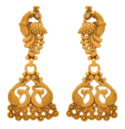 One Gram Gold Plated Mangalsutra Set – Traditional Design with Matching Earrings