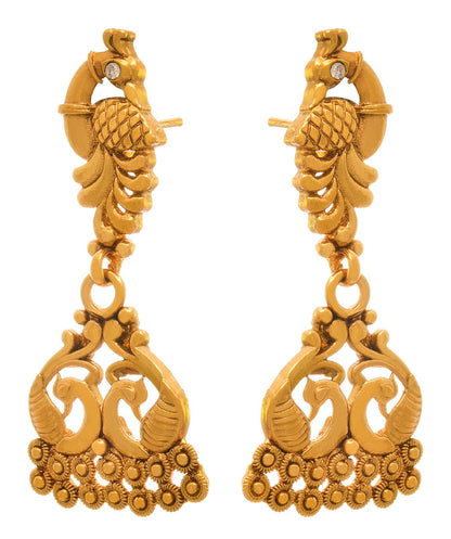 One Gram Gold Plated Mangalsutra Set – Traditional Design with Matching Earrings