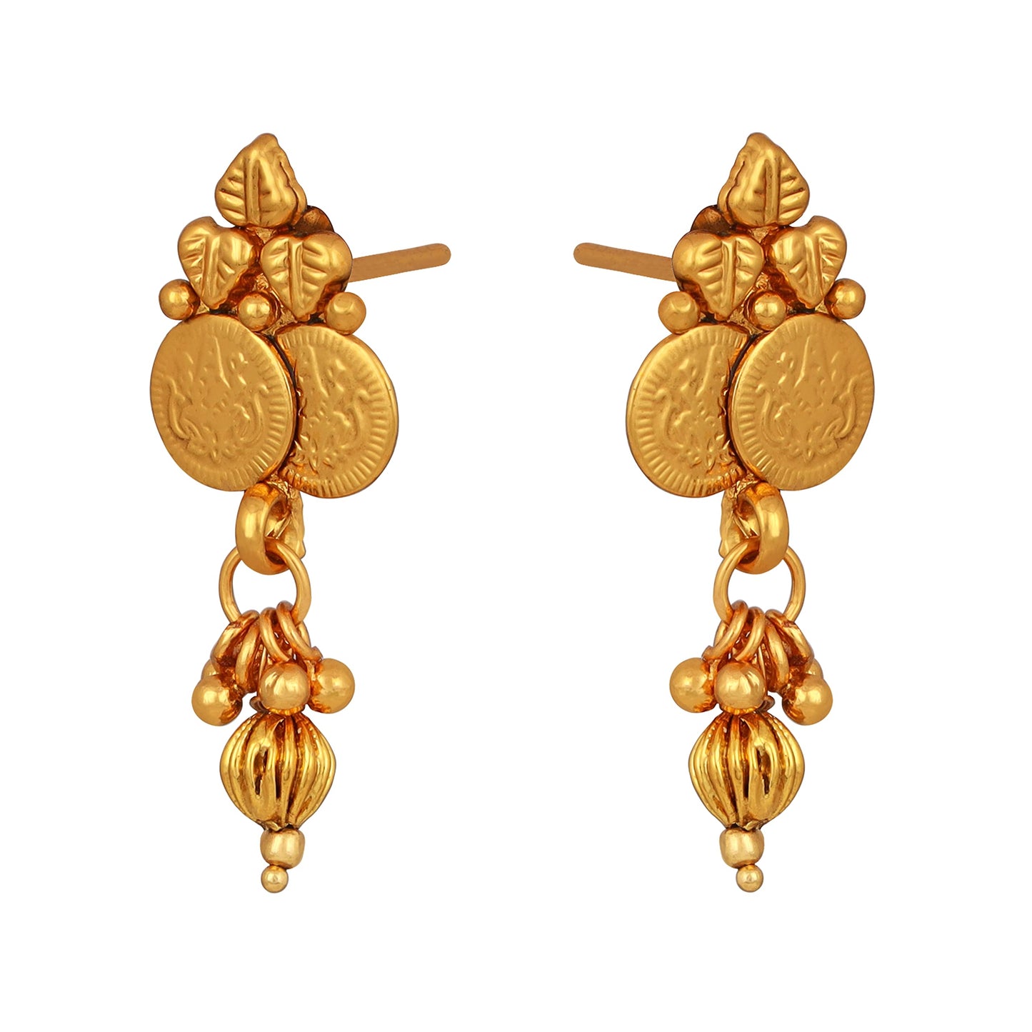 One Gram Gold Plated Goddess Laxmi Coin Mangalsutra