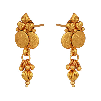 One Gram Gold Plated Goddess Laxmi Coin Mangalsutra