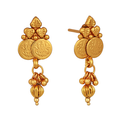 One Gram Gold Plated Goddess Laxmi Coin Mangalsutra