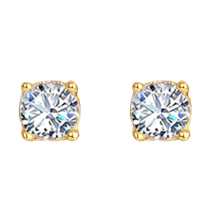 Gold Plated Solitaire Modern Cz American Diamond Mangalsutra Set