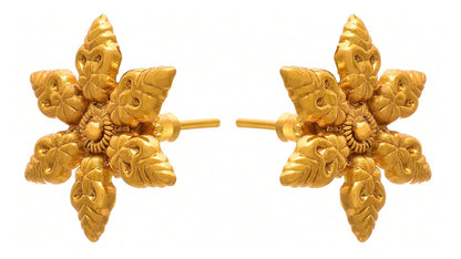 Gold Plated Necklace With Earrings