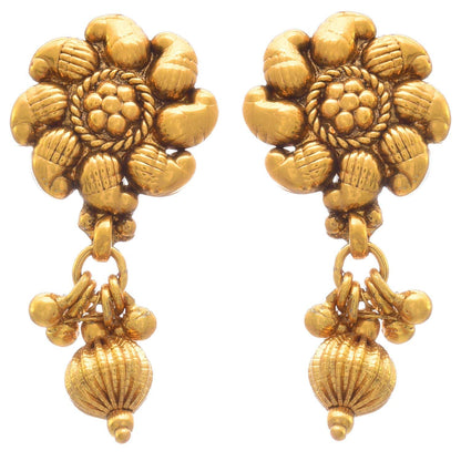 And 1 G Golden Gold Plated Kaerie Necklace Set With Earring