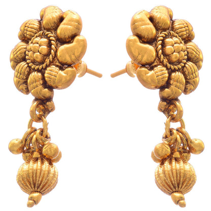 And 1 G Golden Gold Plated Kaerie Necklace Set With Earring
