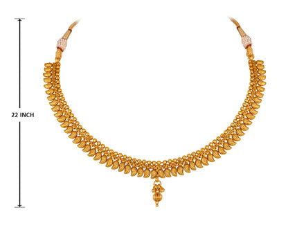 Copper Gold Plated Mango Design Necklace Set